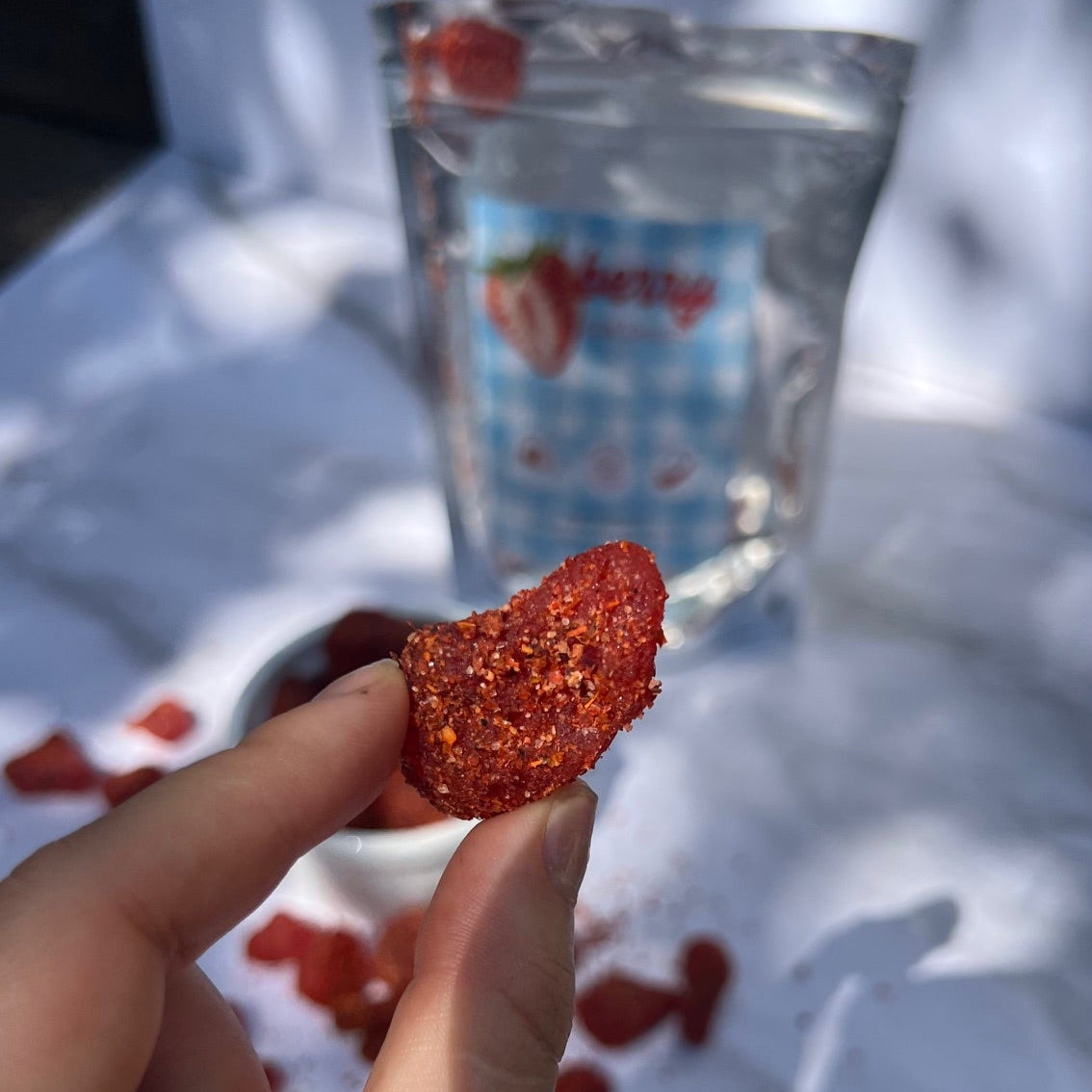 FRESAS DESHIDRATADAS CON CHILITO 300g